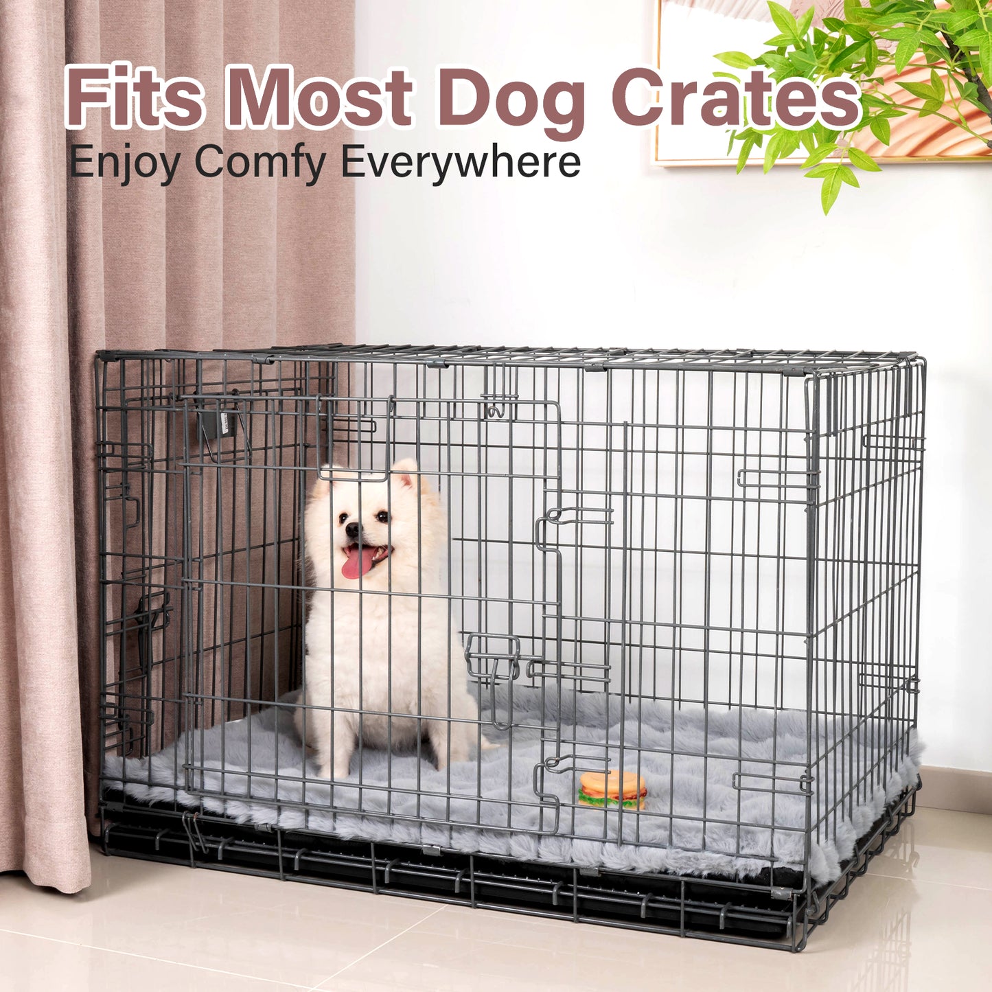 Fluffy Dog Crate Bed Mat