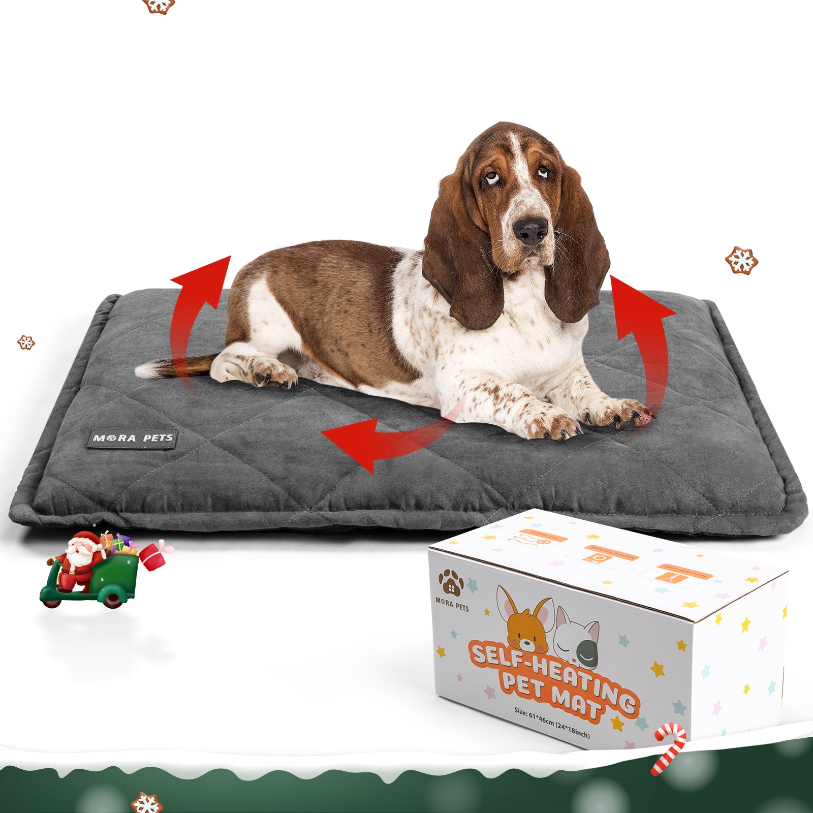 Self heating sale dog mat