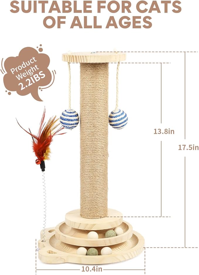 Interactive Cat Scratching Post