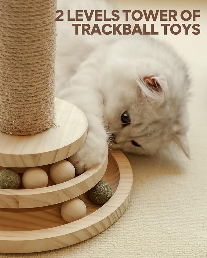 Interactive Cat Scratching Post