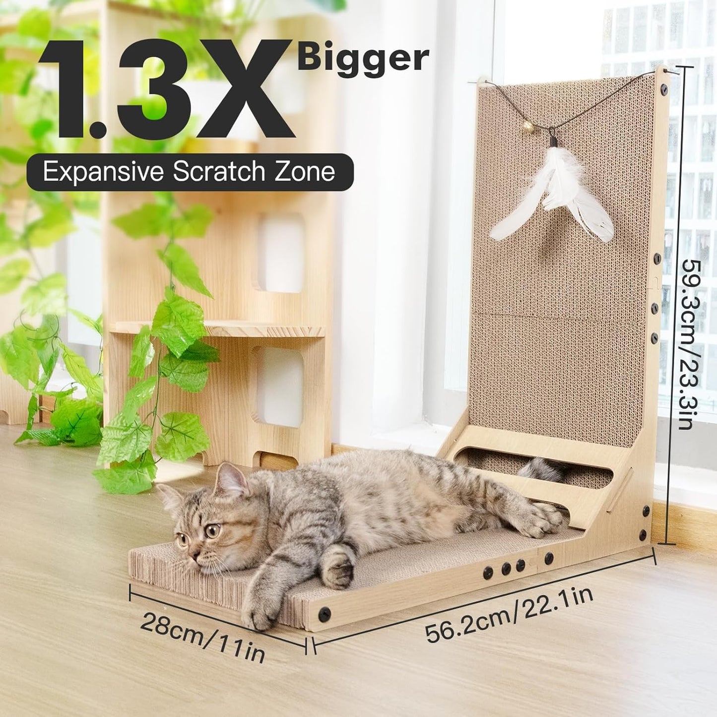 L-Shape Cat Scratching Board