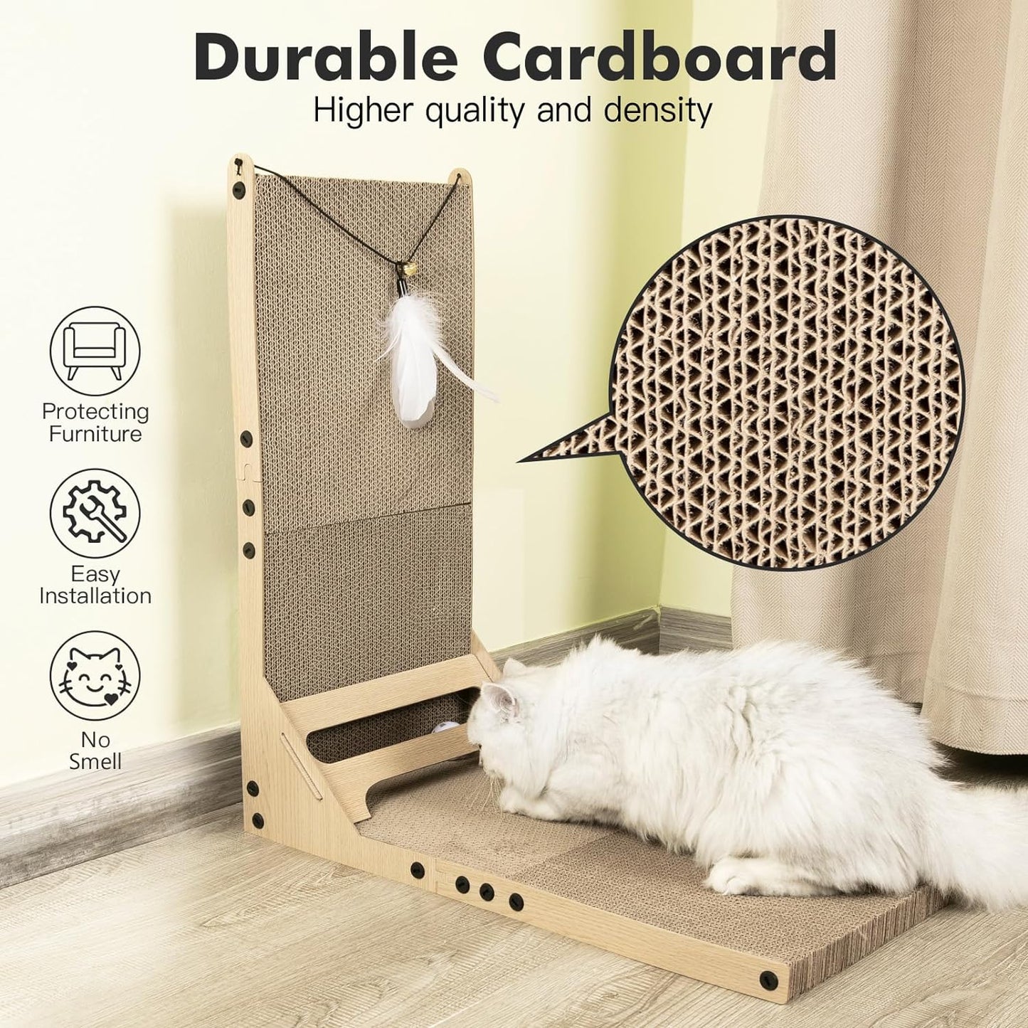 L-Shape Cat Scratching Board