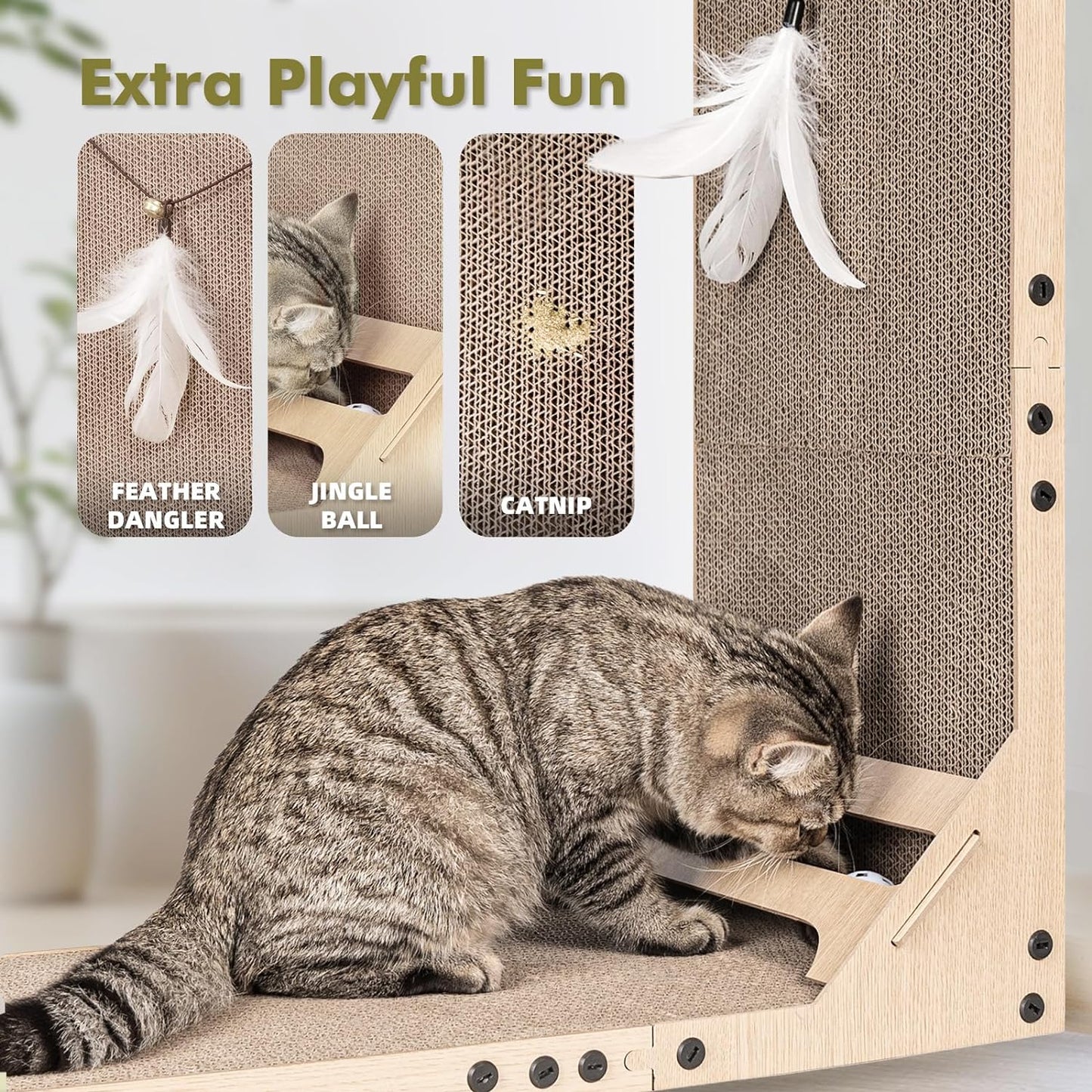 L-Shape Cat Scratching Board