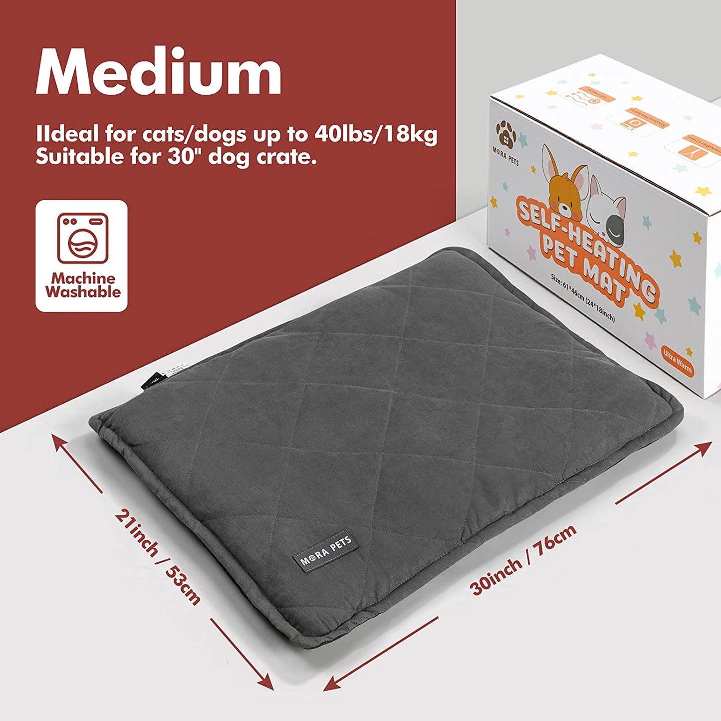 Thick Self-Heating Pet Pad