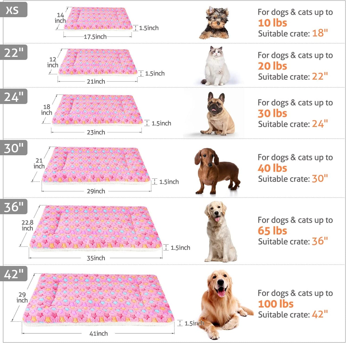 Star Pattern Soft Pet Pad